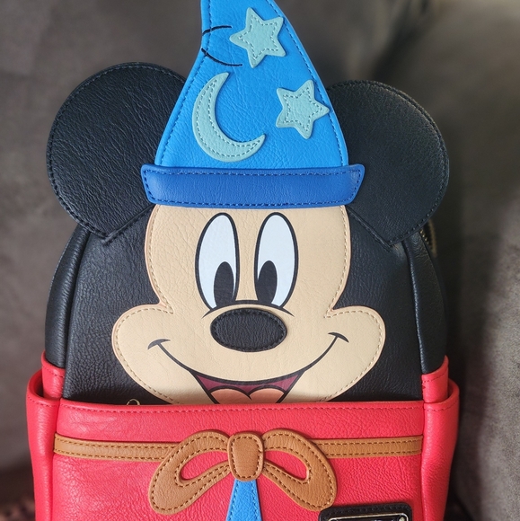 Socerer Mickey 80th Anniversary Loungefly Mini Backpack - Picture 1 of 6